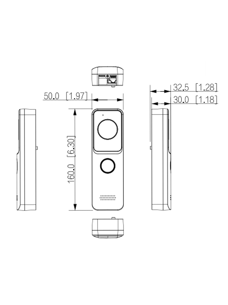DAHUA KTW02 - Kit de Videoportero IP Wifi/ Monitor de 7 Pulgadas Wifi/ 6&1 E&S de Alarma/ Soporta PoE/ Frente de Calle con Cámara de 2 Megapixeles/ Ranura MicroSD/ Apertura de Puerta/ Soporta Hasta 3000 Tarjetas/ IP65/ #LoNuevo