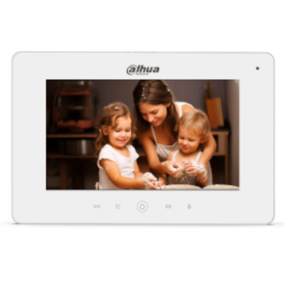 DAHUA KTW01 - Kit de Videoportero WiFi/ Monitor con Pantalla de 7"/ 6 Entradas de Alarmas/ 8 Zonas de Alarma/ Ranura MicroSD/ Graba y Captura Imágenes/ Cámara de 2MP con WDR Real e IR/ Controla 2 Puertas/ Apertura con Tarjeta/